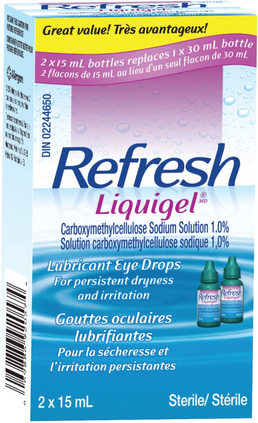 Refresh Liquigel Ophthalmic Solution, Lubricant Eye Drops, Persistent ...